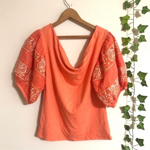 Free People Rock With Ot Top In Coral - Picture 8 of 13
